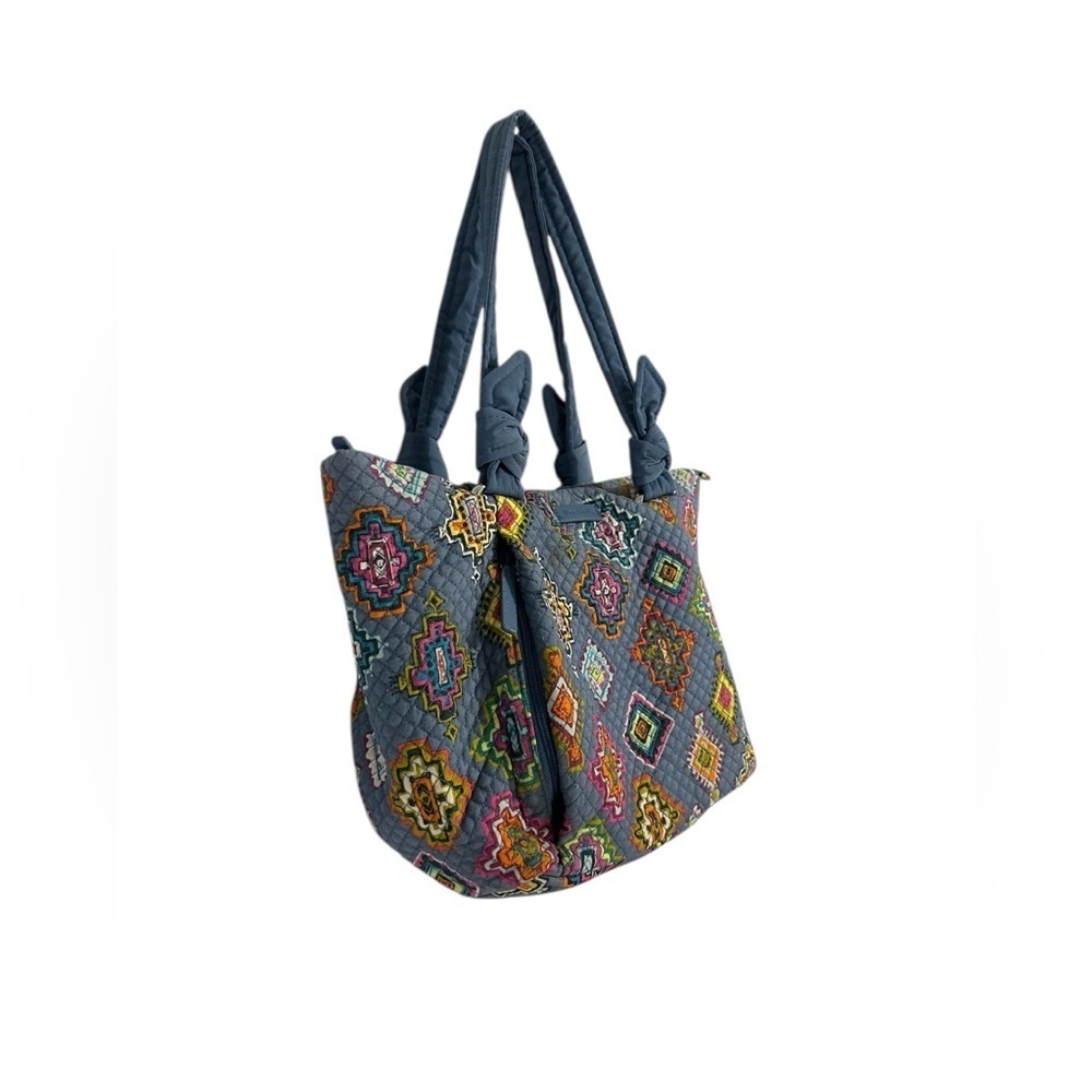 Vera Bradley Painted Medallions Pattern Quilted Shoulder Purse Retired Aztec Bag - Picture 2 of 8